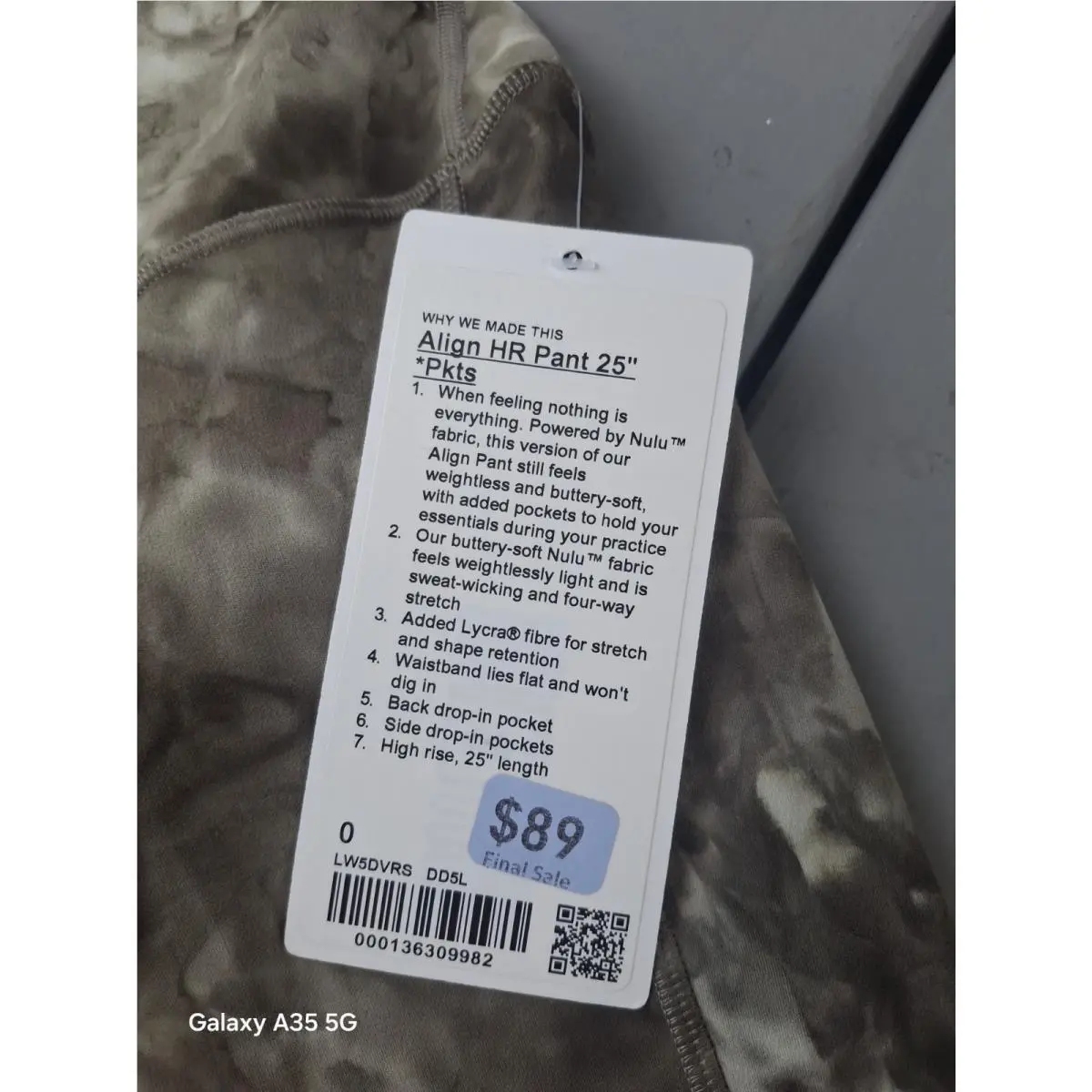 Lululemon clothing - Camo Green (UPC: 759313352121) 4