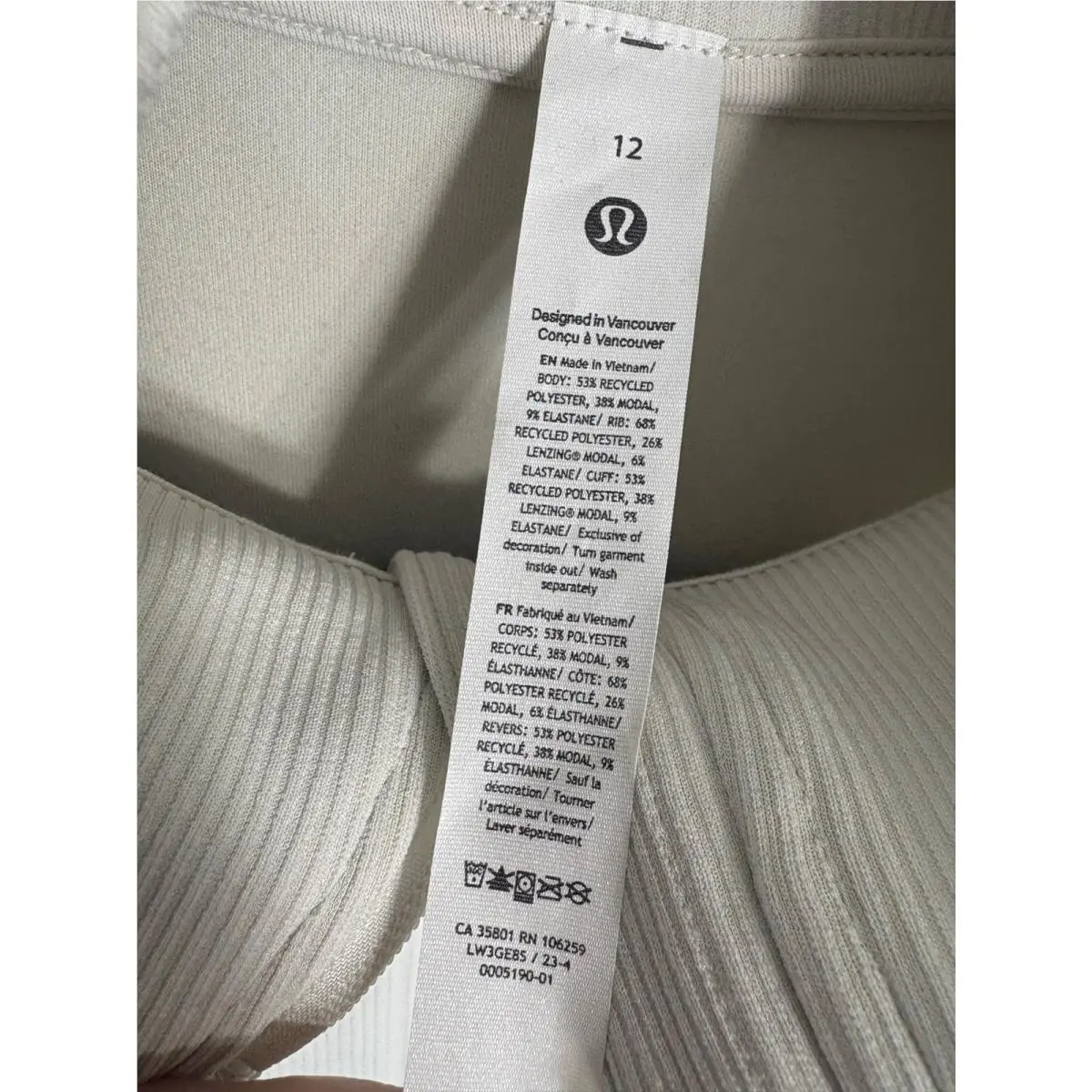 Lululemon clothing - Ivory 6