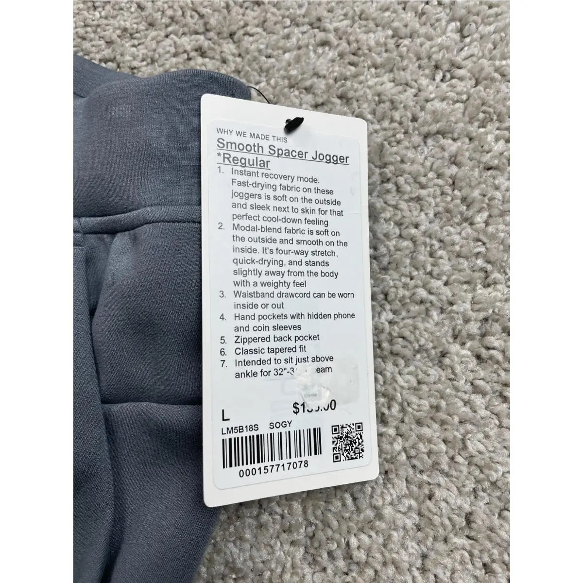 Lululemon clothing - Lululemon Smooth Spacer - Smooth Spacer - Blue 1