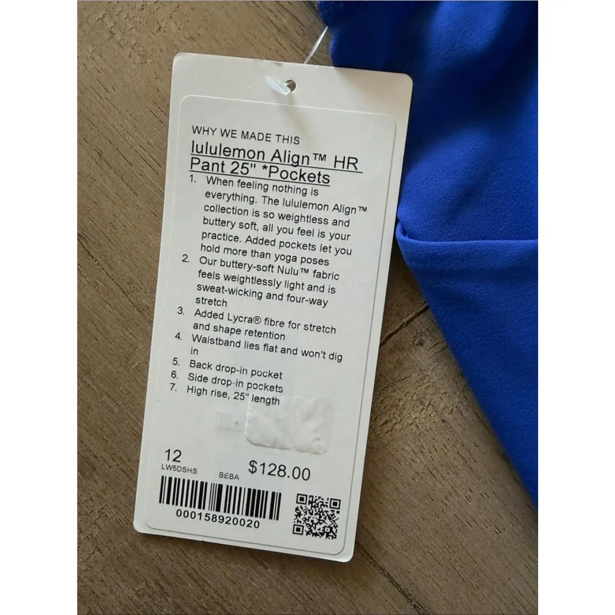 Lululemon clothing - Blue 2