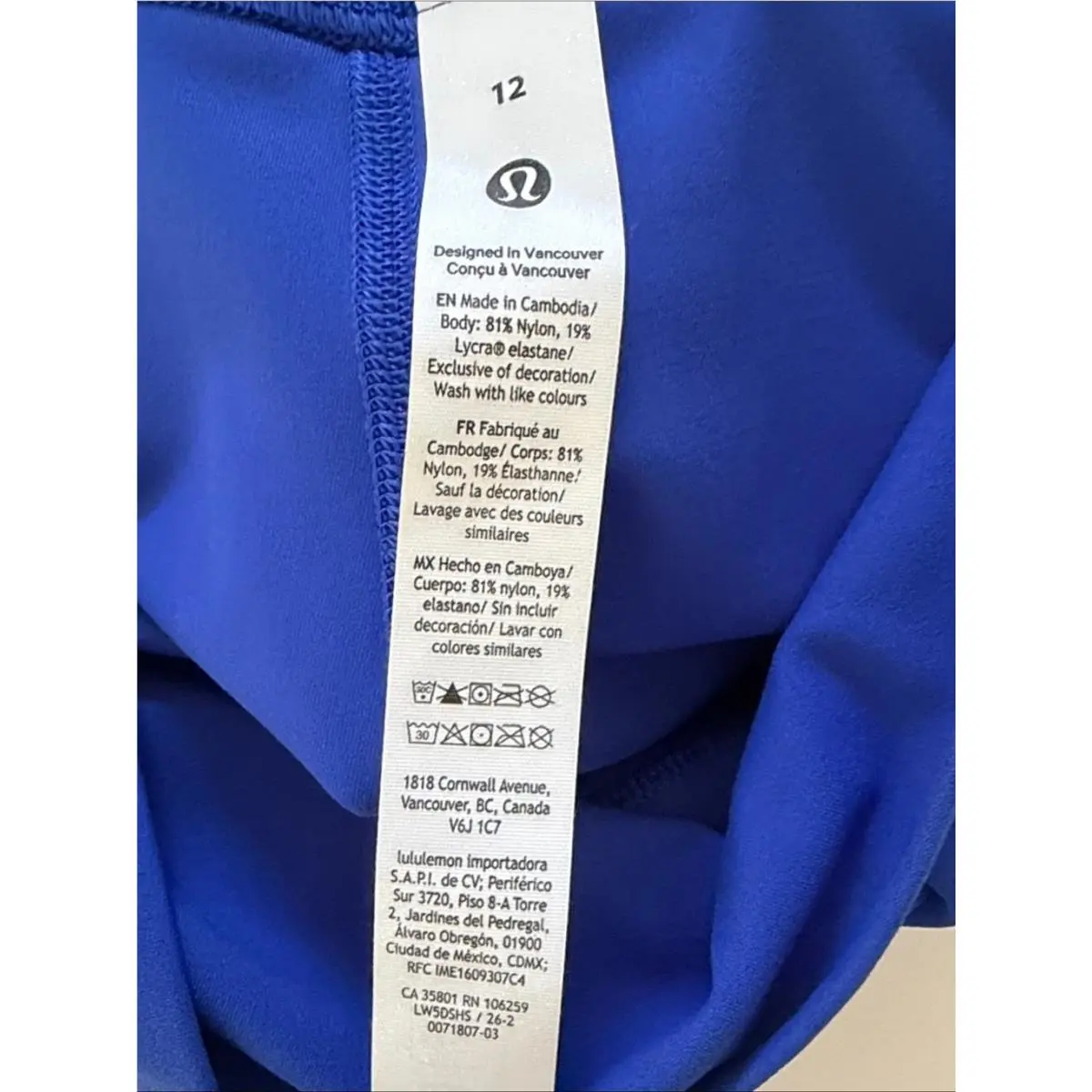 Lululemon clothing - Blue 4