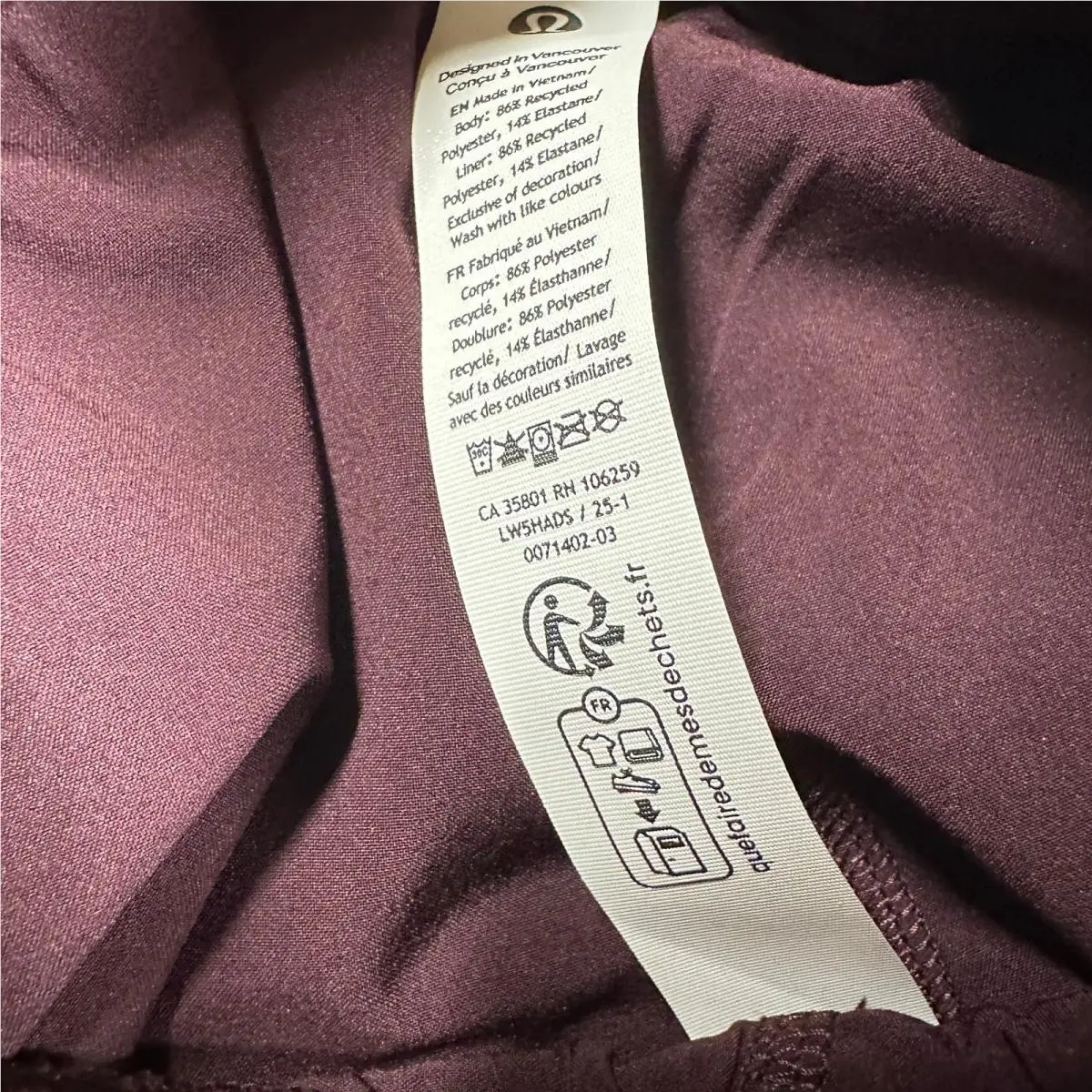 Lululemon clothing - Purple 5