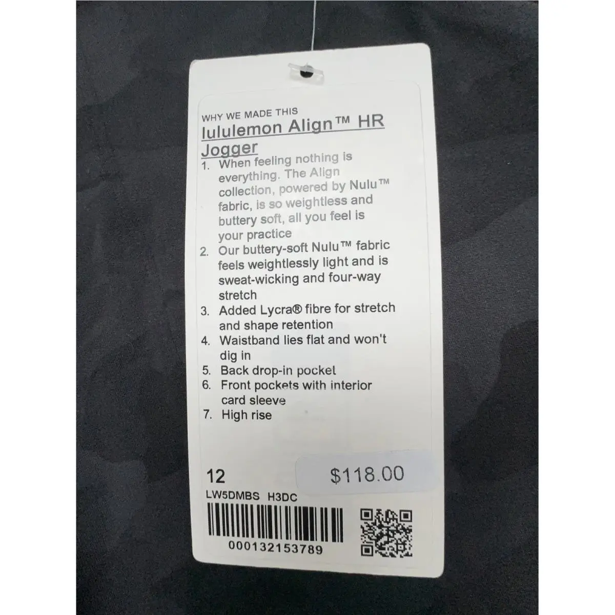 Lululemon clothing - Blavk Gray 5
