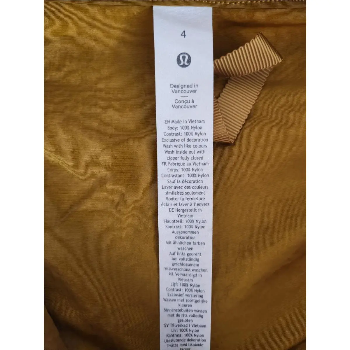 Lululemon clothing - Gold Spice Black 10