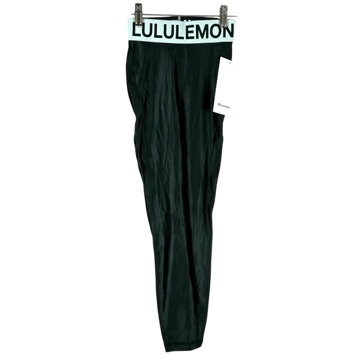 Lululemon Satin Shine High-rise Tight 25.5 Rainforest Green / Sea Mist Sz 0