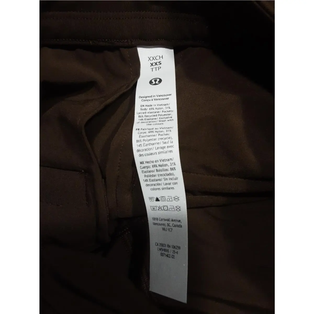 Lululemon clothing - Brown 2