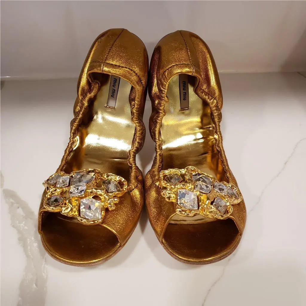 Miu Miu shoes - Gold 15