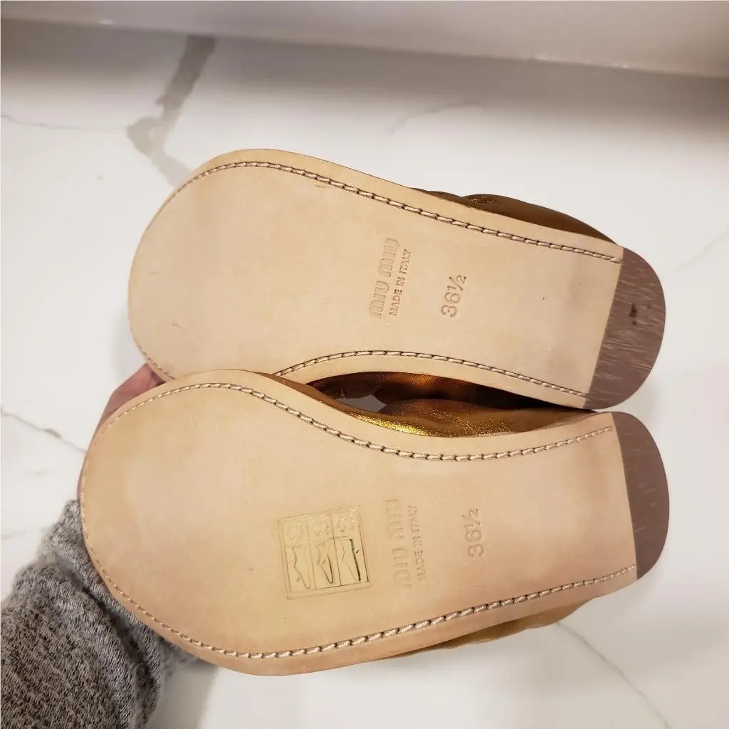 Miu Miu shoes - Gold 18