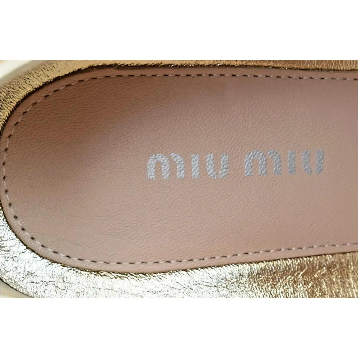 Miu Miu shoes - 5E8998 - 5E8998 - Gold (UPC: 8059299528407) 4