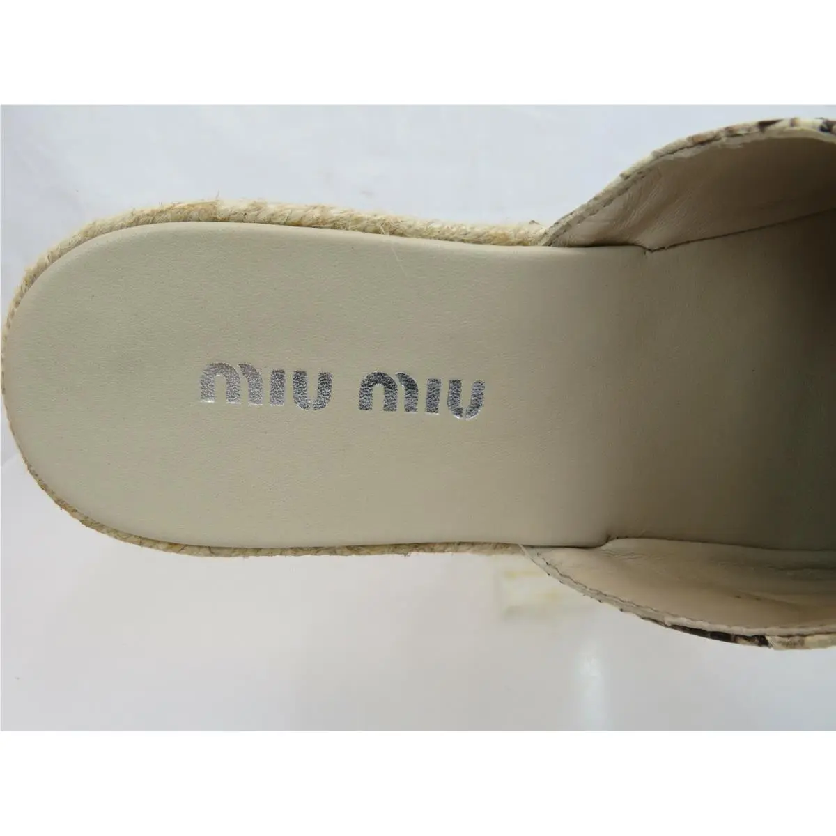 Miu Miu shoes - 5S787C - 5S787C - Beige (UPC: 8051188851689) 8