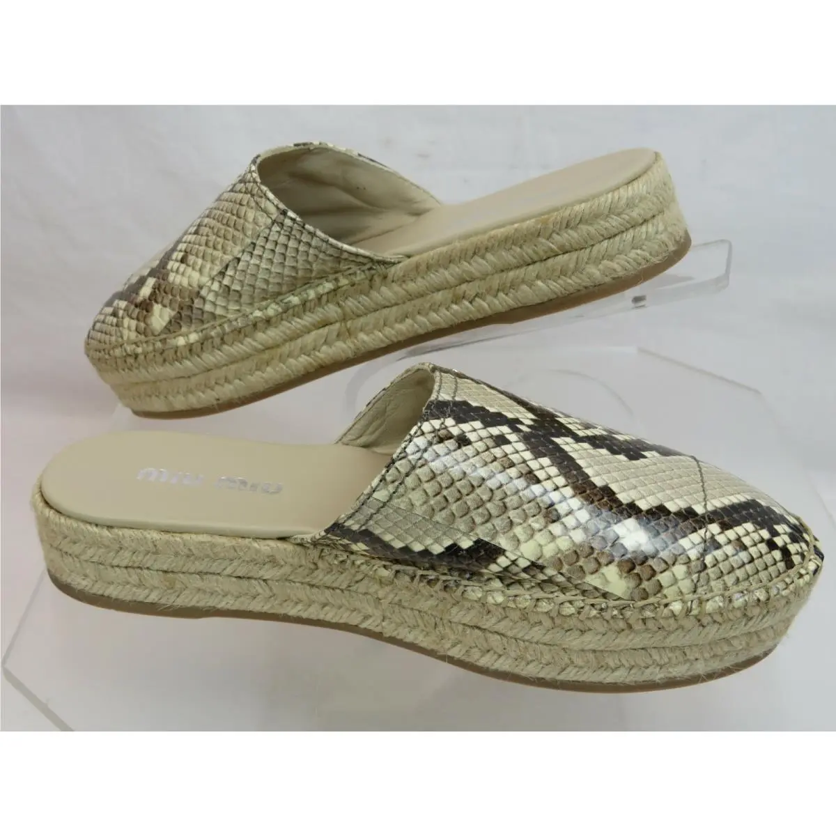 Miu Miu shoes - 5S787C - 5S787C - Beige (UPC: 8051188851689) 2