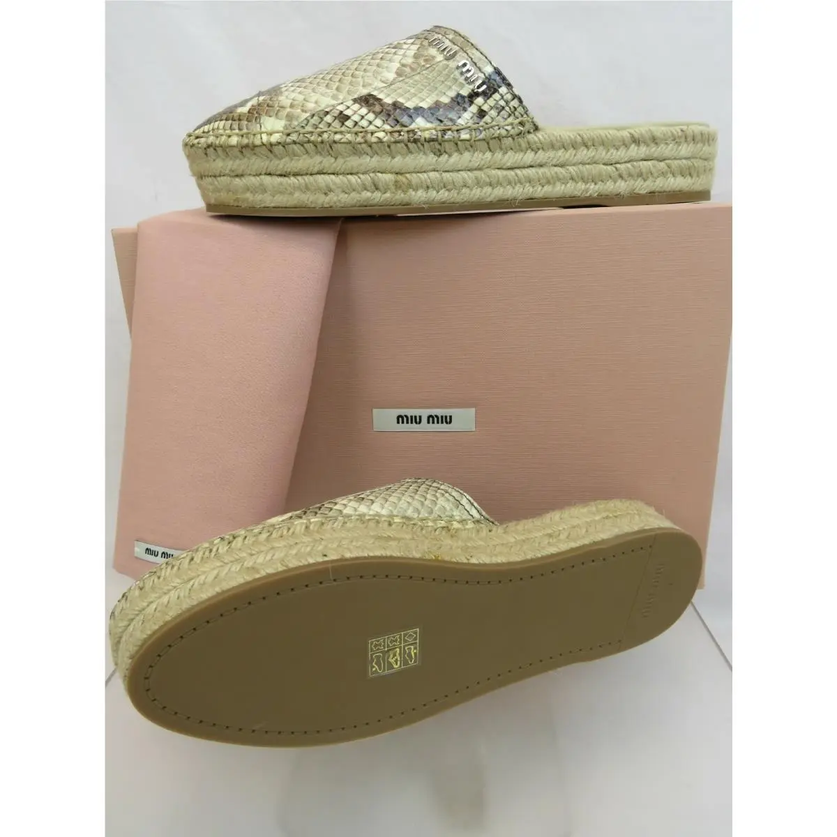 Miu Miu shoes - 5S787C - 5S787C - Beige (UPC: 8051188851689) 3