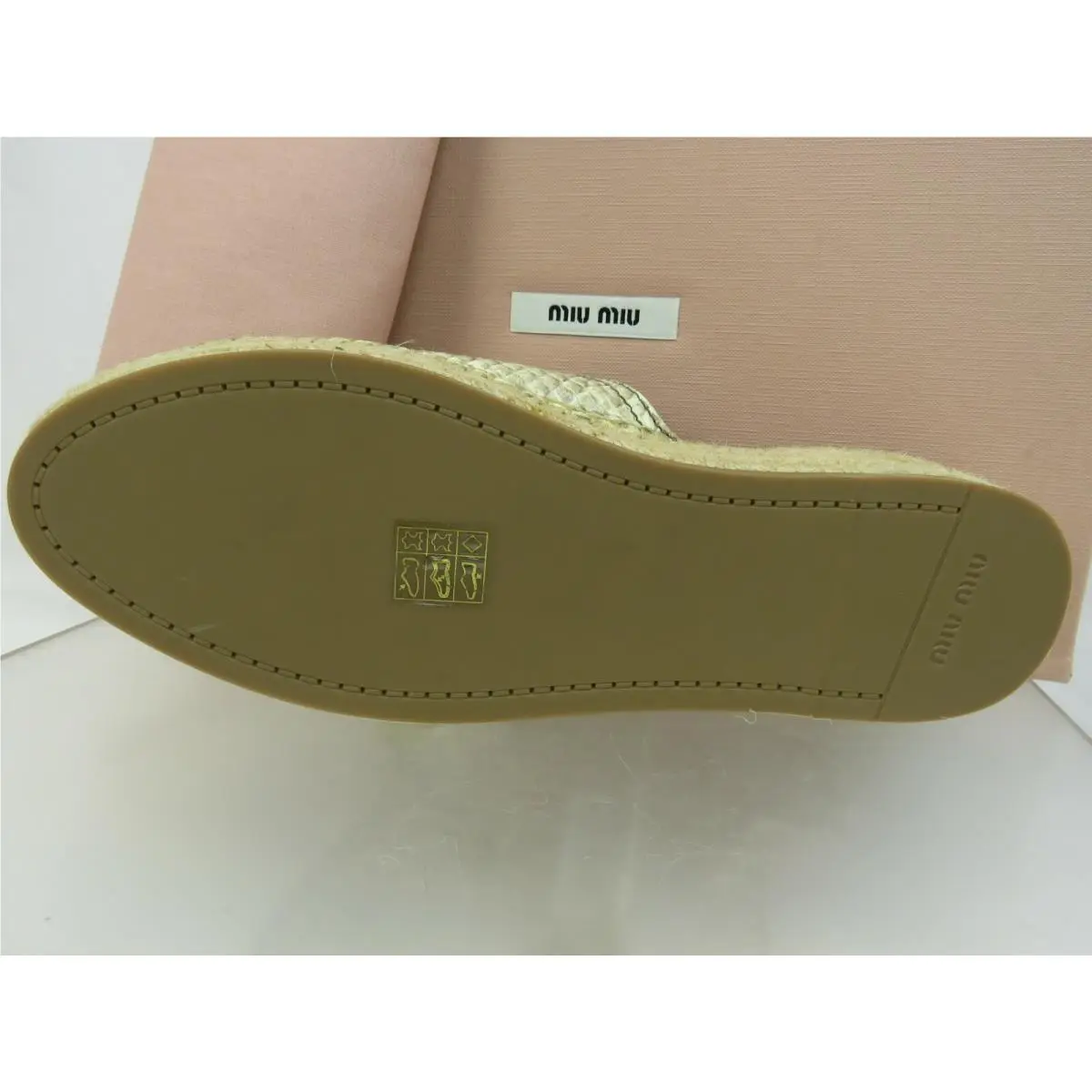 Miu Miu shoes - 5S787C - 5S787C - Beige (UPC: 8051188851689) 7