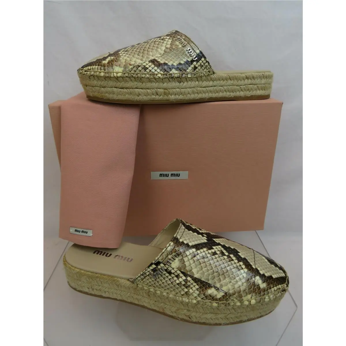 Miu Miu shoes - 5S787C - 5S787C - Beige (UPC: 8051188851689) 5