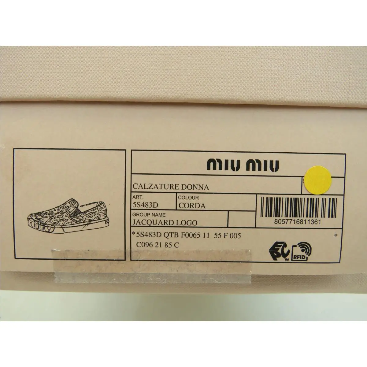 Miu Miu shoes - 5S483D - 5S483D - Beige (UPC: 8057716811361) 9
