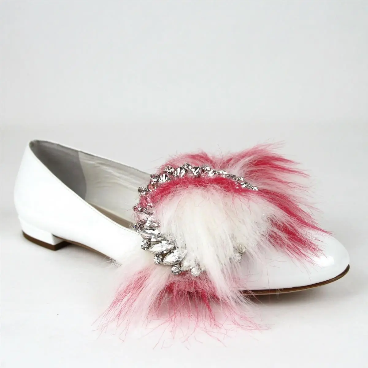 Miu Miu Women`s White Patent Leather Ballet Flats IT 35.5/US 5.5 5S366B