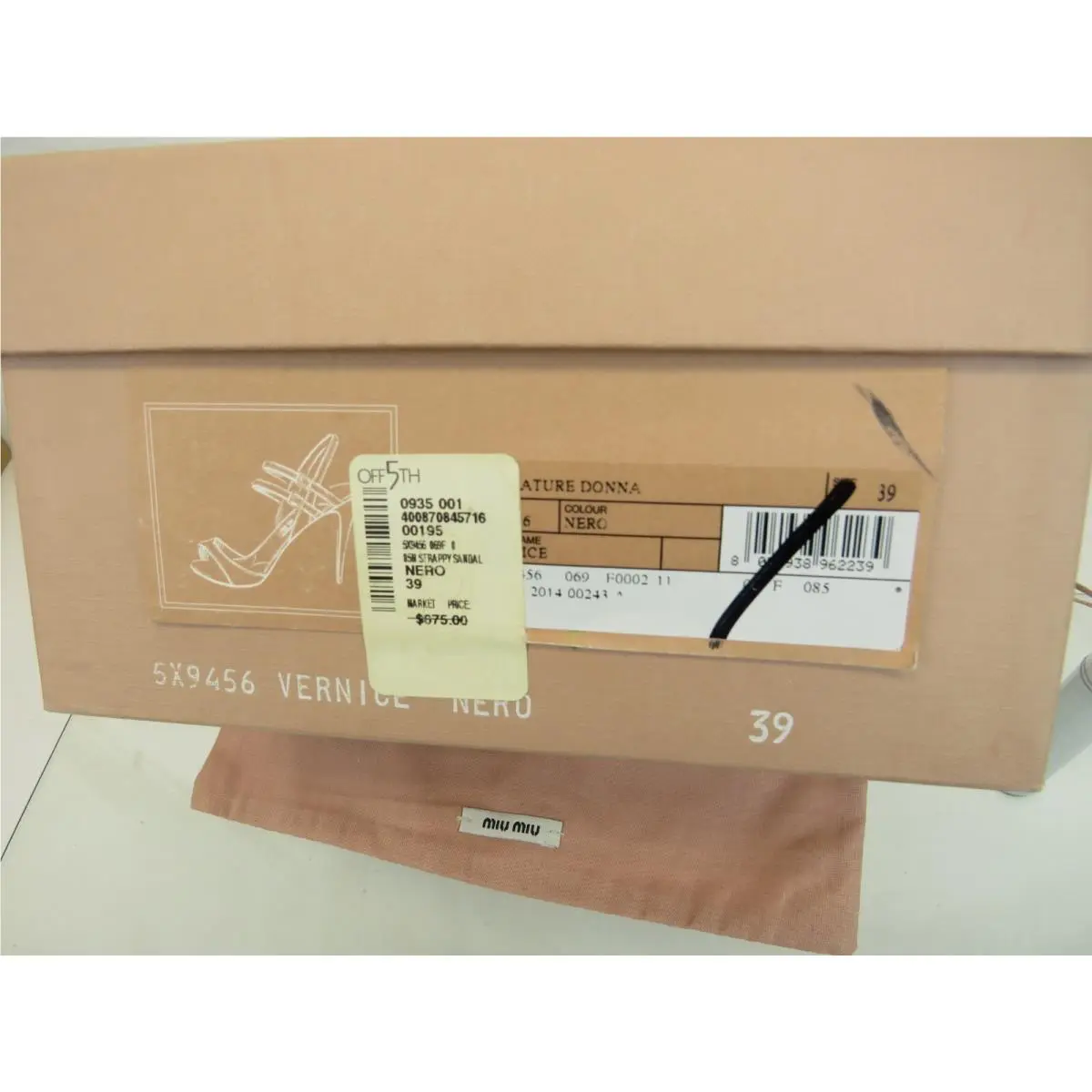 Miu Miu shoes - 5X9456 - 5X9456 - Black (UPC: 8054938962239) 8