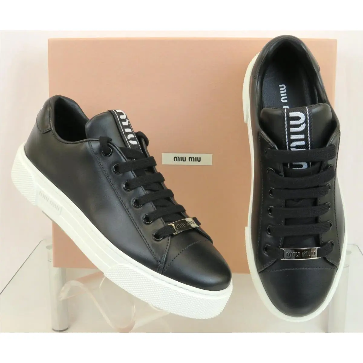 Miu Miu shoes - 5E165D - 5E165D - Black (UPC: 8059518664053) 1