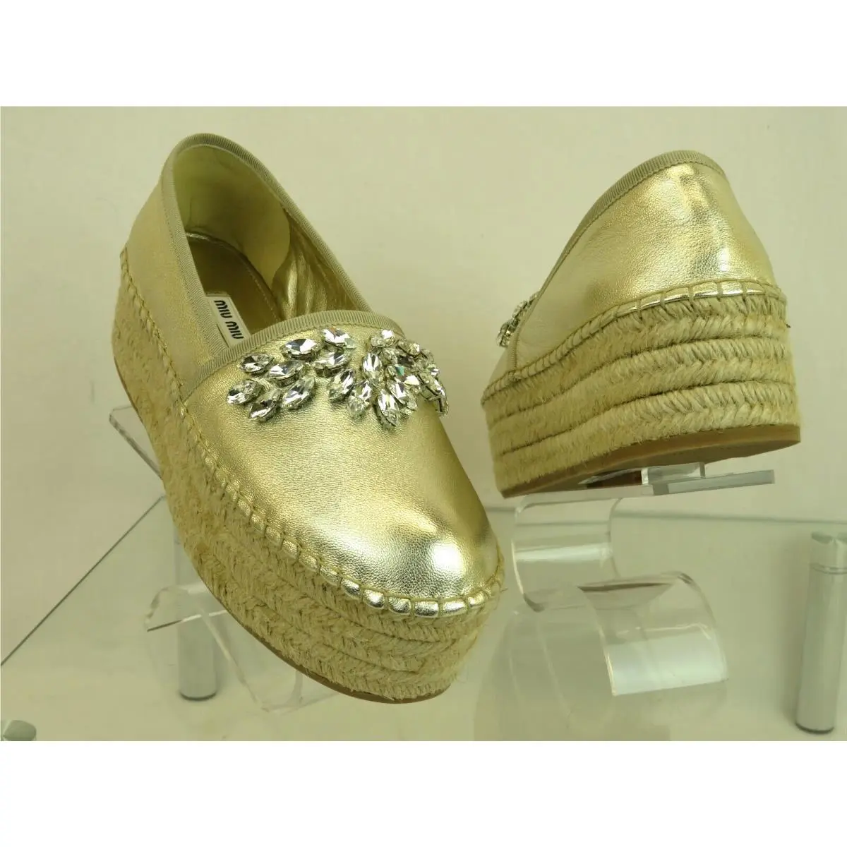Miu Miu shoes - MIU MIU PRADA 5S963C - PRADA - Gold (UPC: 8052288620816) 2