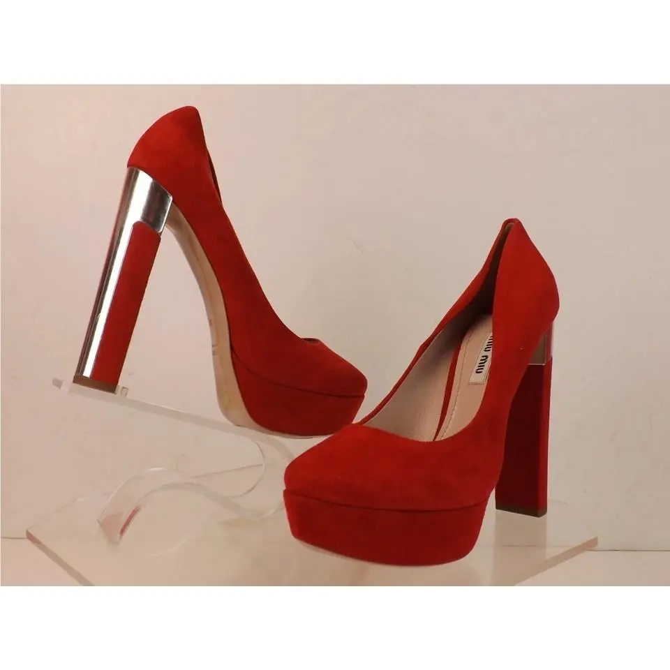 Miu Miu shoes - MIU MIU PRADA 5IP334 - PRADA - Red (UPC: 0468205358348) 6