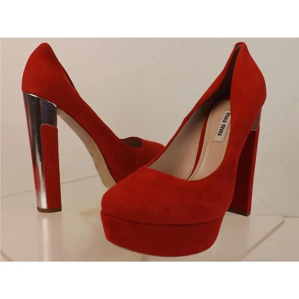 Miu Miu shoes - MIU MIU PRADA 5IP334 - PRADA - Red (UPC: 0468205358348) 4
