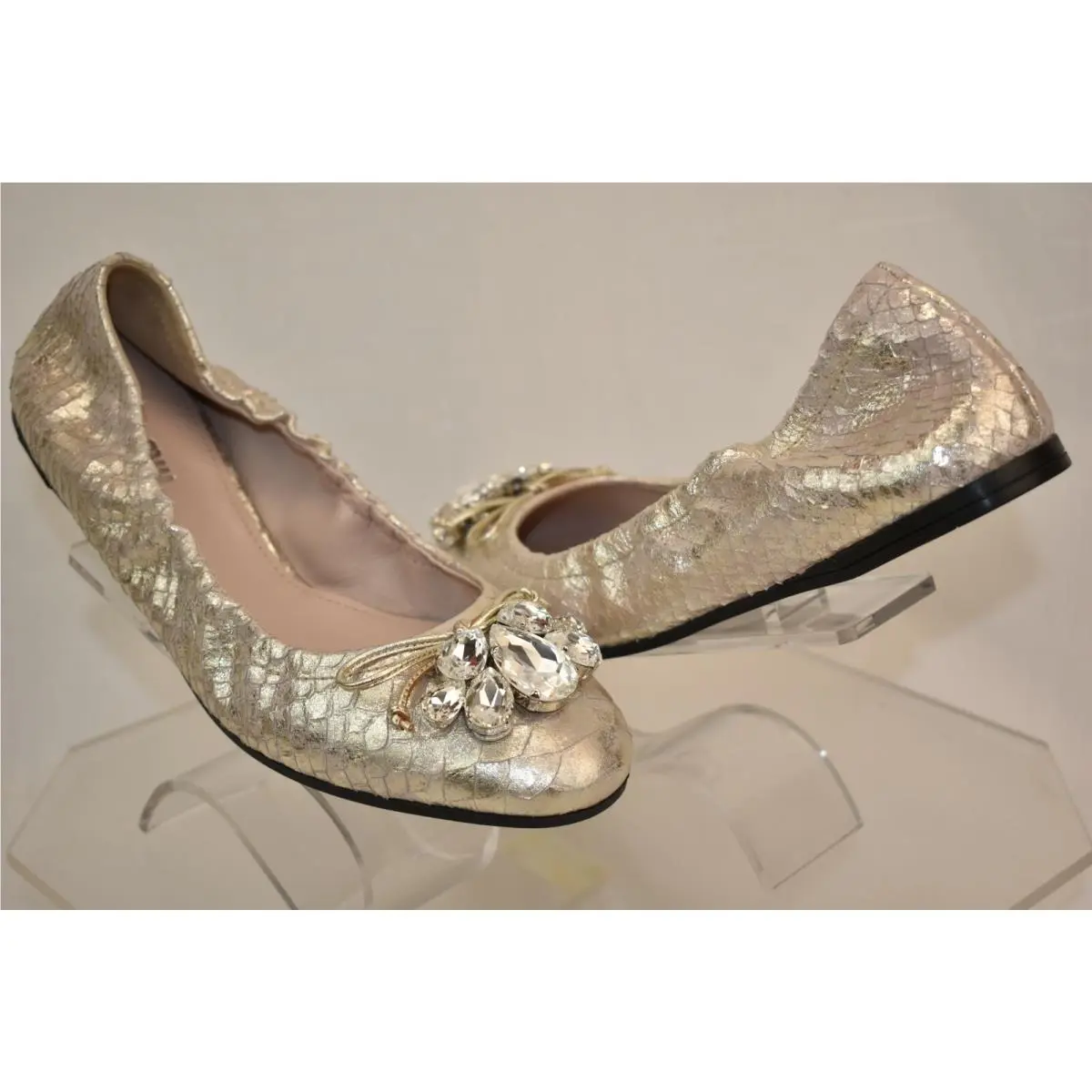 Miu Miu shoes - MIU MIU PRADA 5F149C - PRADA - Gold (UPC: 8056382641593) 4
