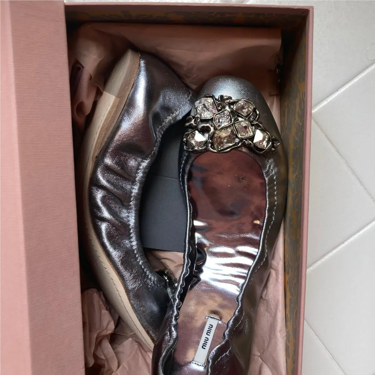 Miu Miu shoes - Ballet - Ballet - Silver 2