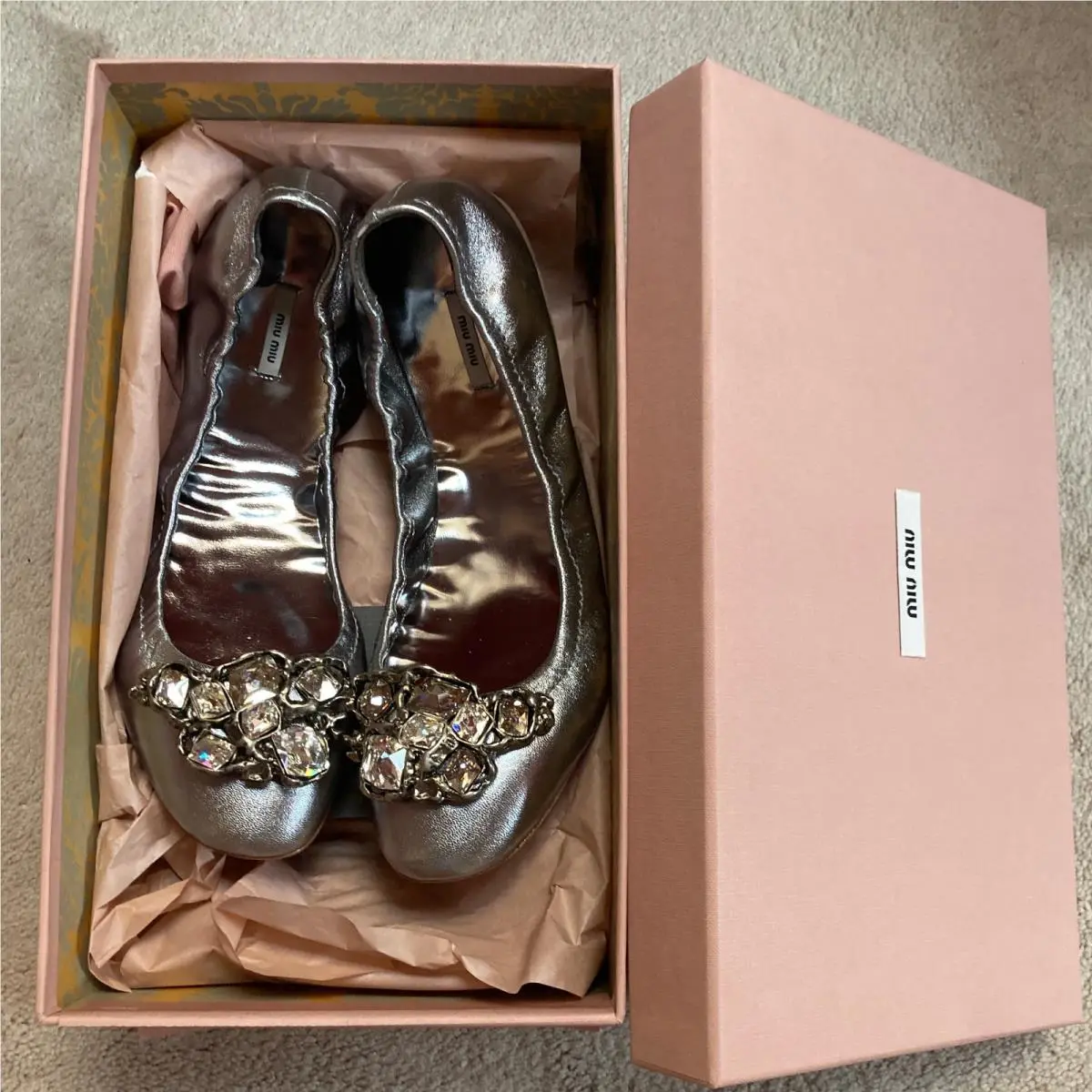 Miu Miu shoes - Ballet - Ballet - Silver 5
