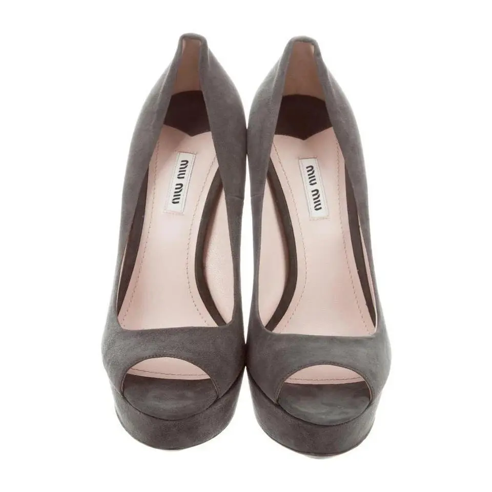Miu Miu shoes - MIU MIU PRADA 5KP219 - PRADA - Gray (UPC: 0468205358348) 0