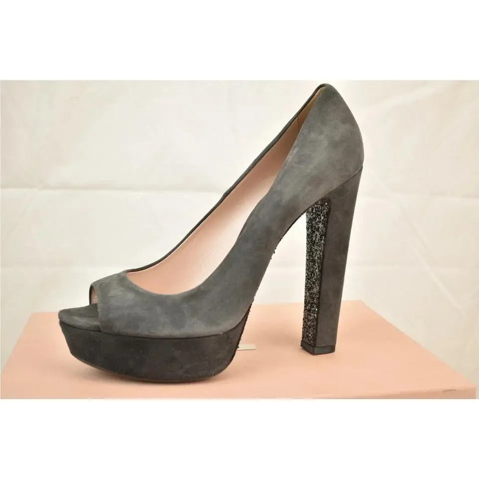 Miu Miu shoes - MIU MIU PRADA 5KP219 - PRADA - Gray (UPC: 0468205358348) 4