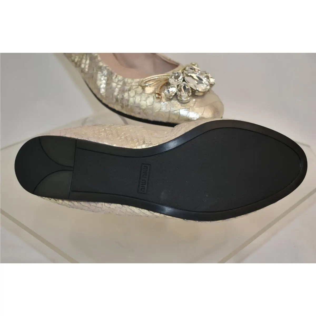 Miu Miu shoes - MIU MIU PRADA 5F149C - PRADA - Gold (UPC: 8056382641593) 8