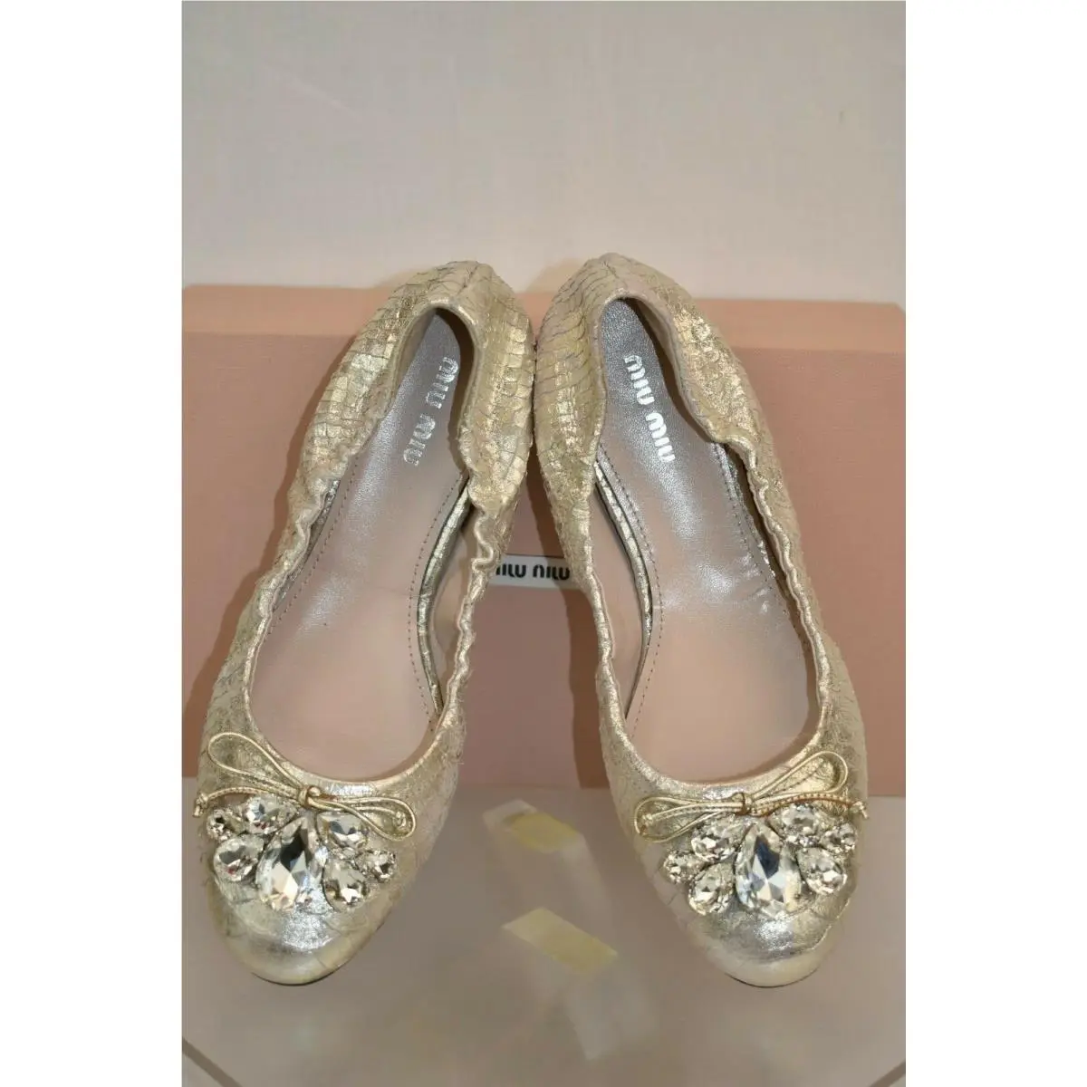 Miu Miu shoes - MIU MIU PRADA 5F149C - PRADA - Gold (UPC: 8056382641593) 3