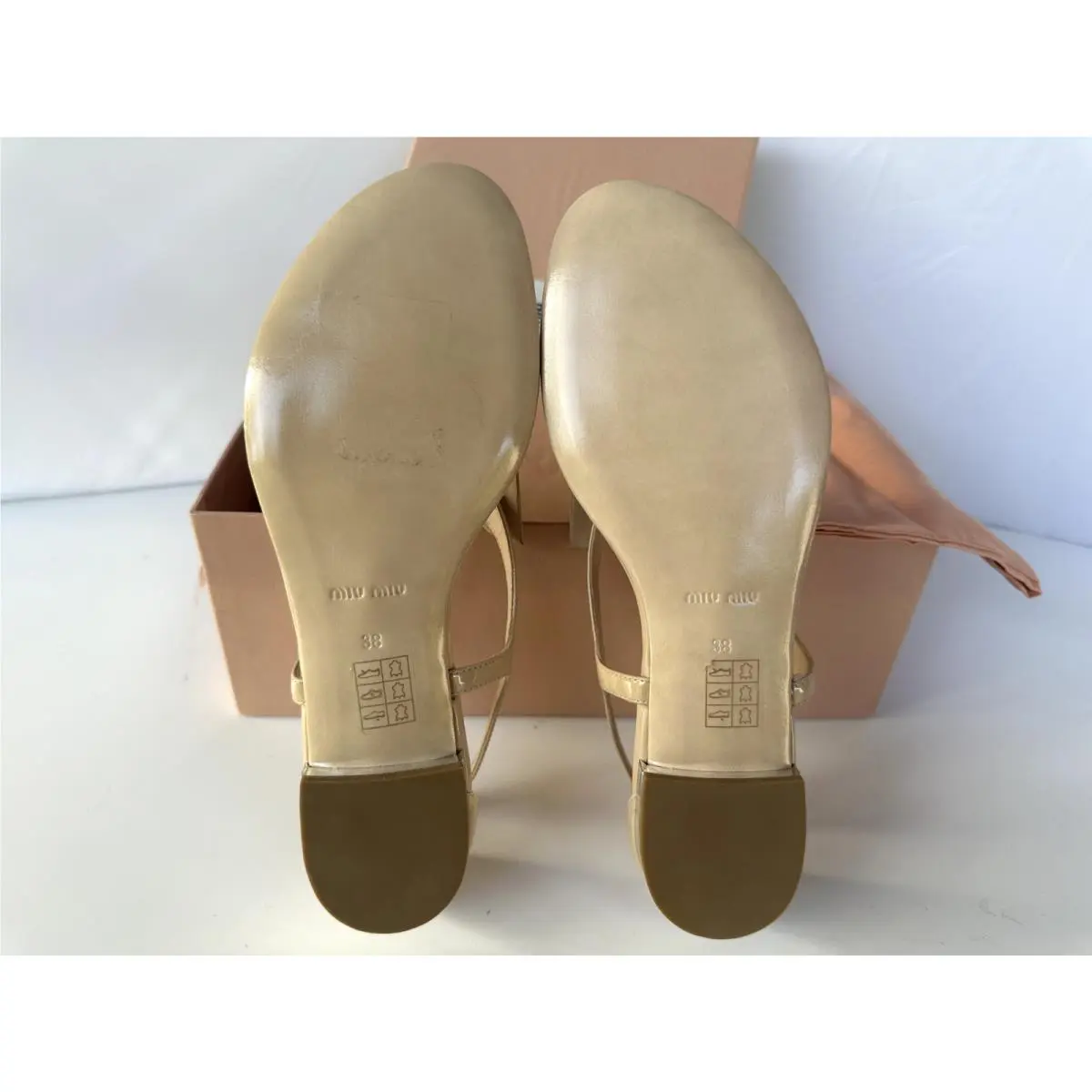 Miu Miu shoes - Miu Miu sandal - sandal - Beige (UPC: 8051415224033) 9