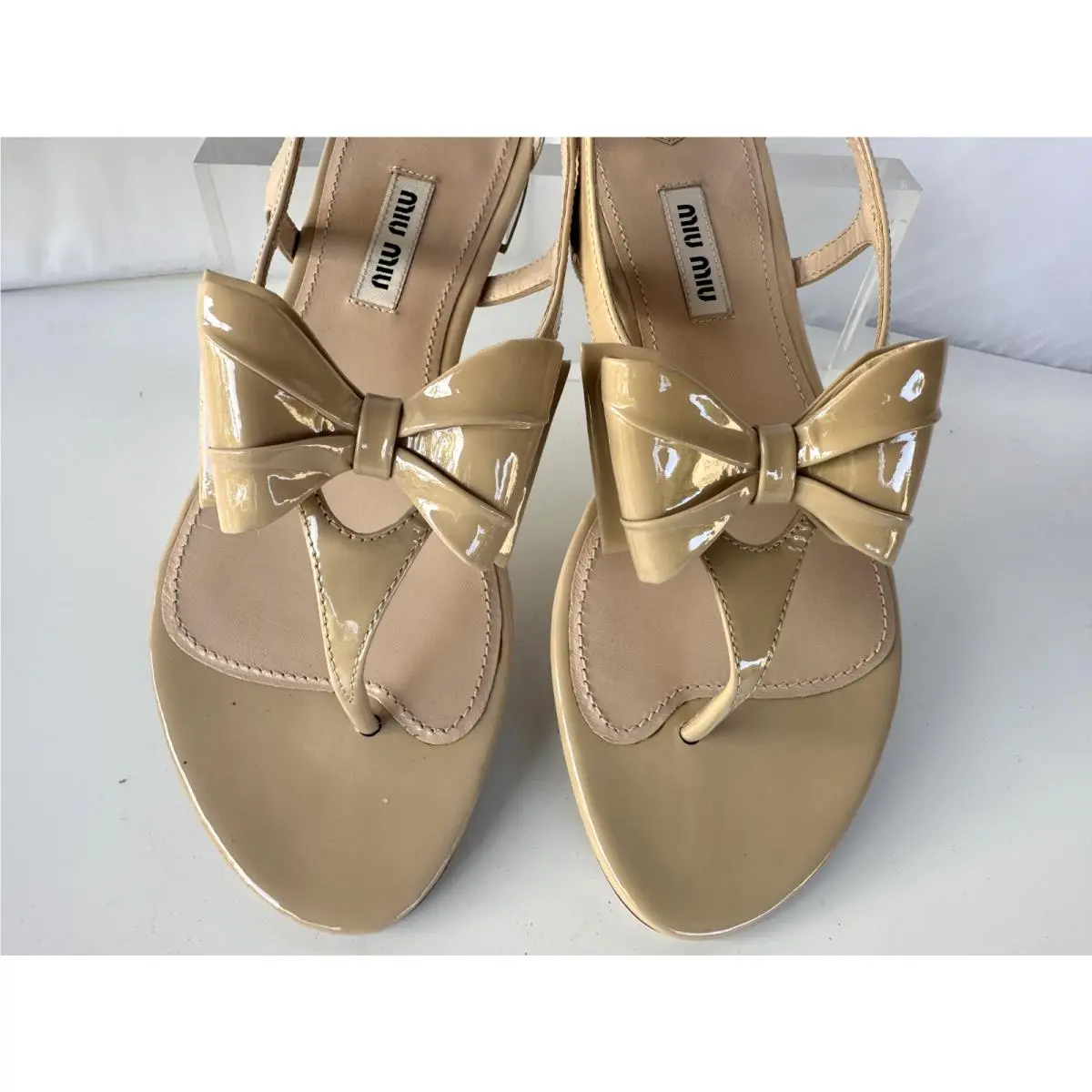 Miu Miu shoes - Miu Miu sandal - sandal - Beige (UPC: 8051415224033) 11