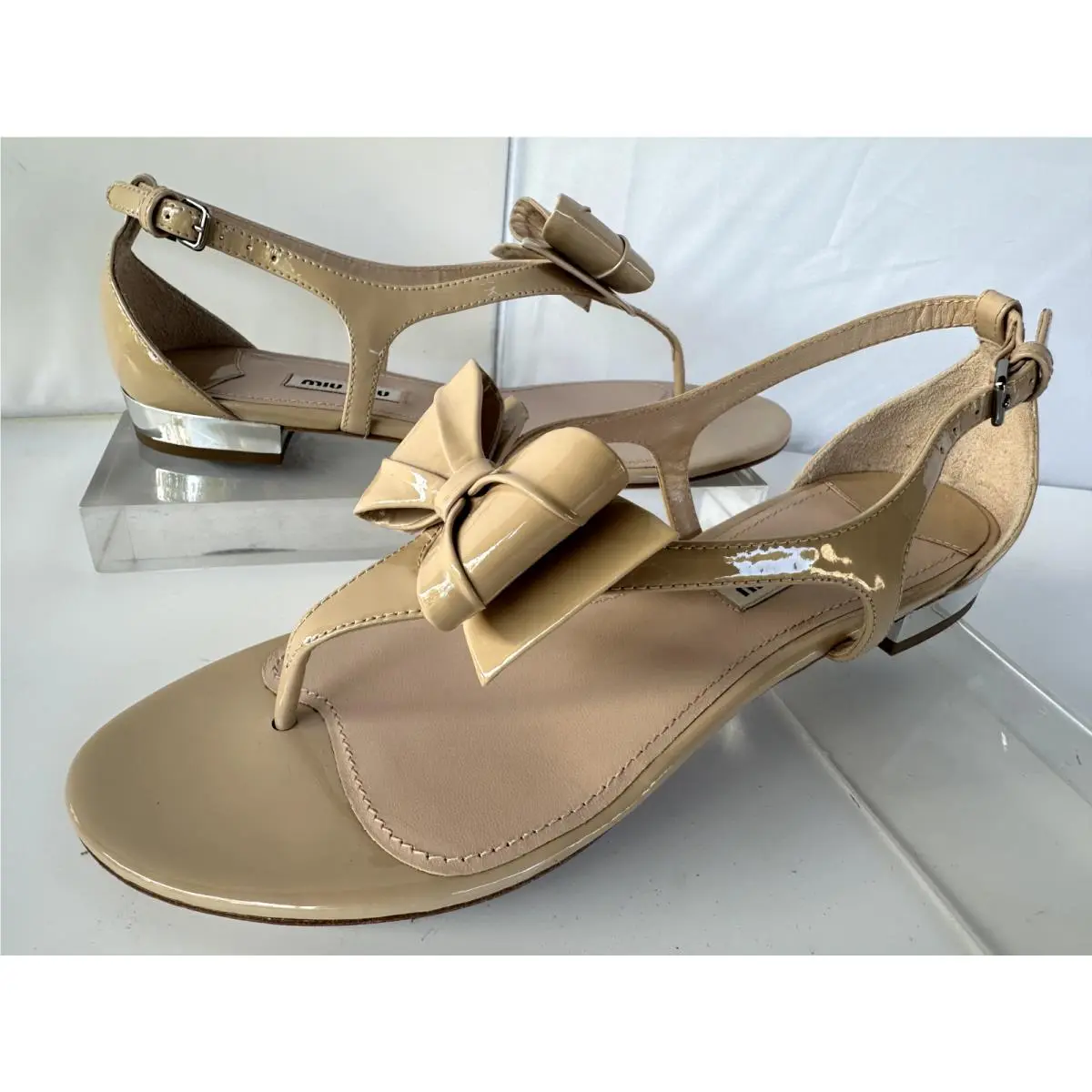 Miu Miu shoes - Miu Miu sandal - sandal - Beige (UPC: 8051415224033) 2