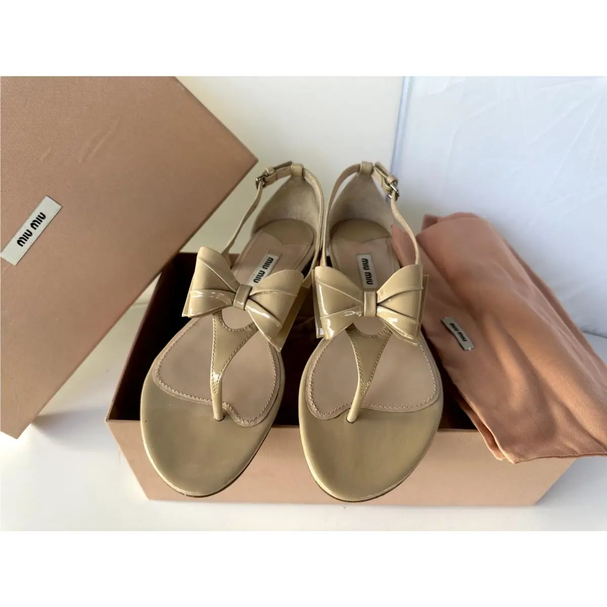 Miu Miu shoes - Miu Miu sandal - sandal - Beige (UPC: 8051415224033) 4