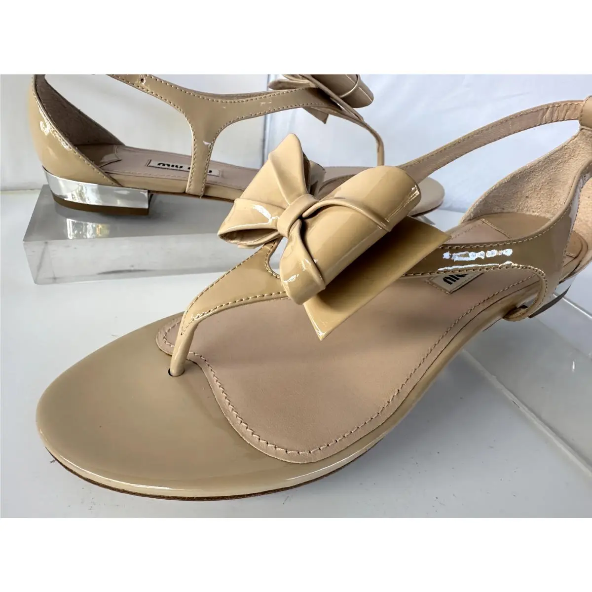 Miu Miu shoes - Miu Miu sandal - sandal - Beige (UPC: 8051415224033) 5