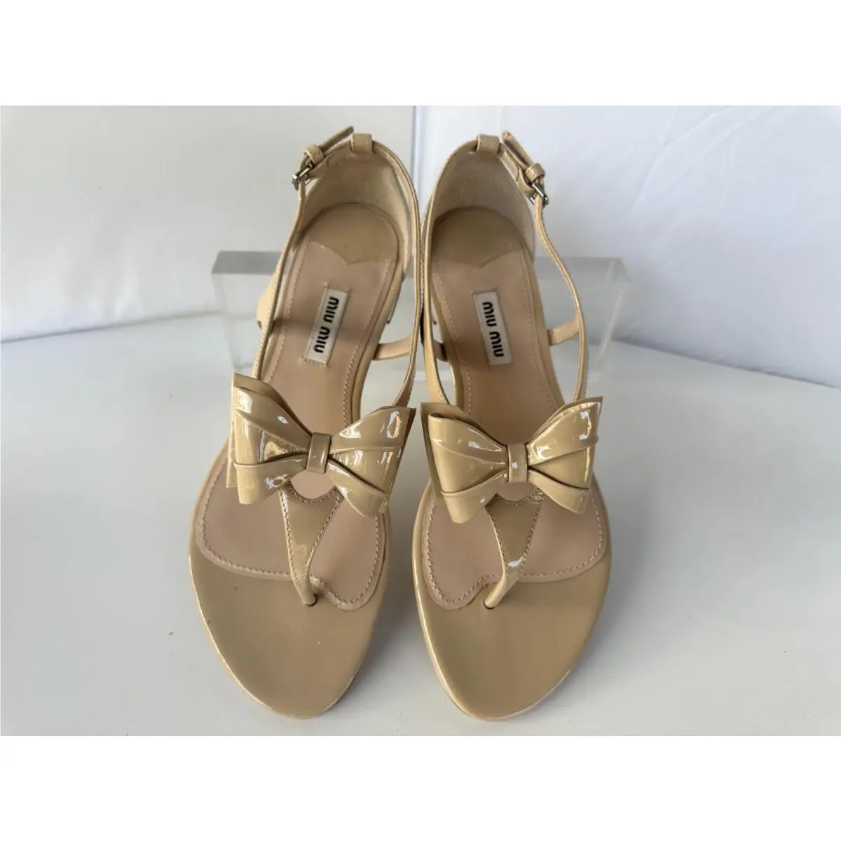 Miu Miu shoes - Miu Miu sandal - sandal - Beige (UPC: 8051415224033) 6