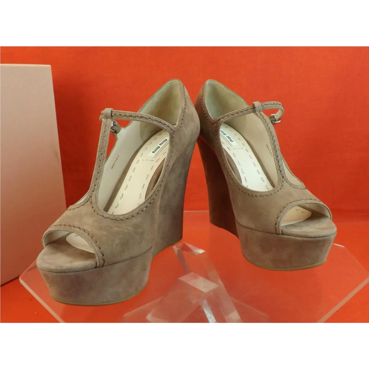 Miu Miu shoes - MIU MIU PRADA 5KZ012 - PRADA - Dark Rose (UPC: 0468205358348) 0