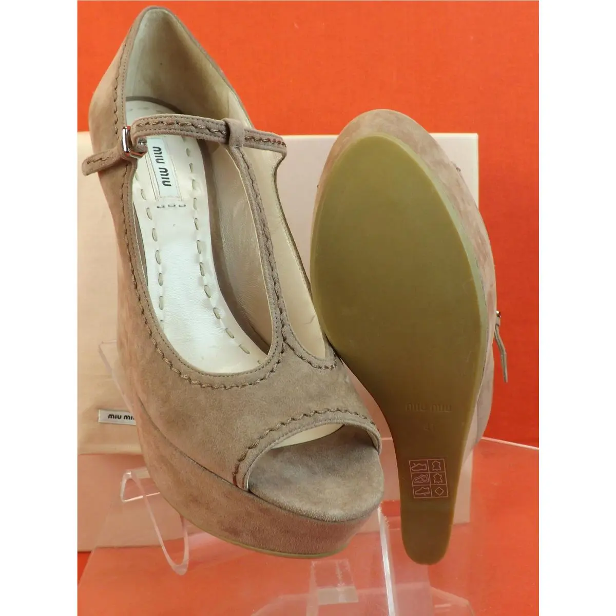 Miu Miu shoes - MIU MIU PRADA 5KZ012 - PRADA - Dark Rose (UPC: 0468205358348) 7