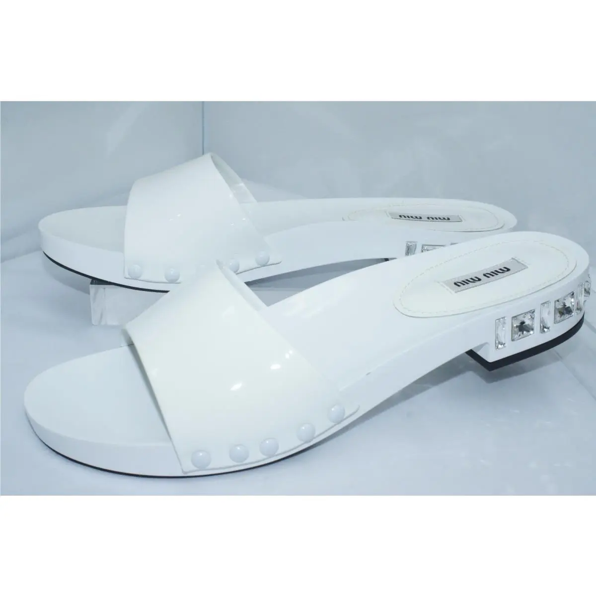 Miu Miu shoes - Miu Miu Vernice - Vernice - White (UPC: 8059299830258) 10