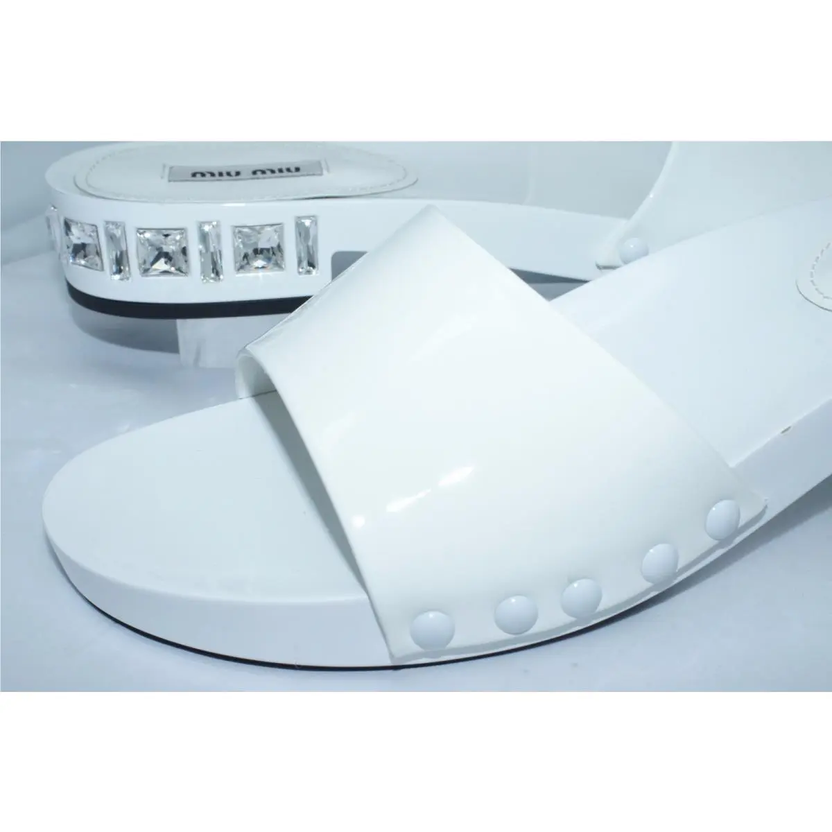 Miu Miu shoes - Miu Miu Vernice - Vernice - White (UPC: 8059299830258) 4