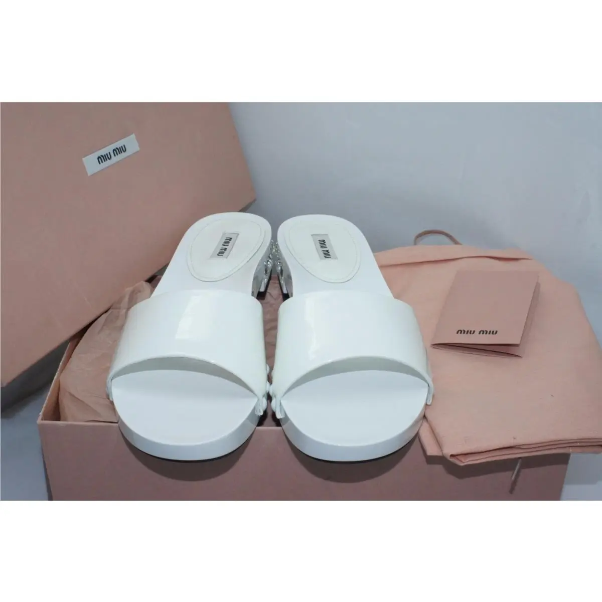 Miu Miu shoes - Miu Miu Vernice - Vernice - White (UPC: 8059299830258) 0