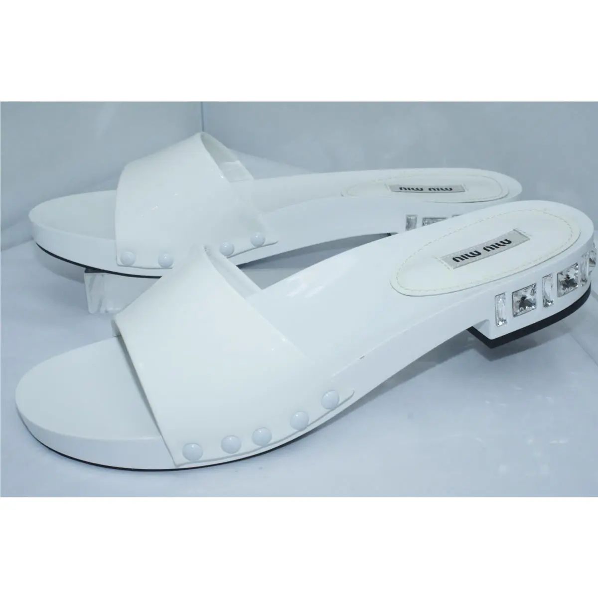 Miu Miu shoes - Miu Miu Vernice - Vernice - White (UPC: 8059299830258) 1