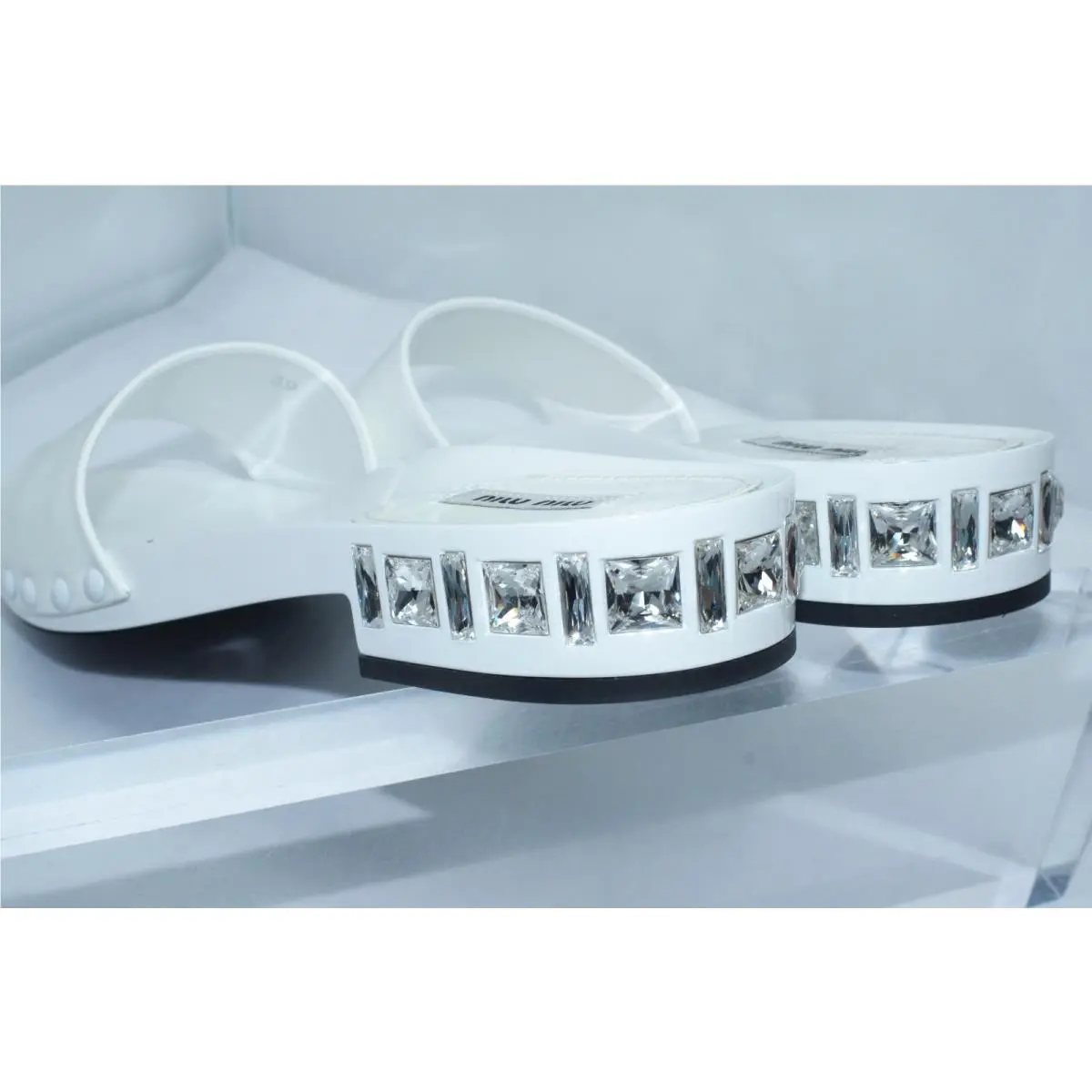 Miu Miu shoes - Miu Miu Vernice - Vernice - White (UPC: 8059299830258) 7