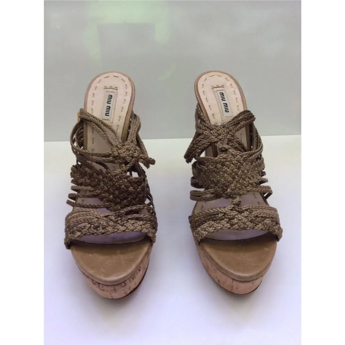 Miu Miu shoes - NUDE / KHAKI TWINE 1