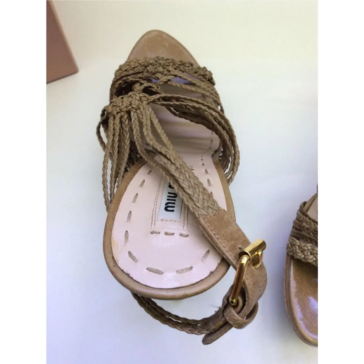 Miu Miu shoes - NUDE / KHAKI TWINE 4