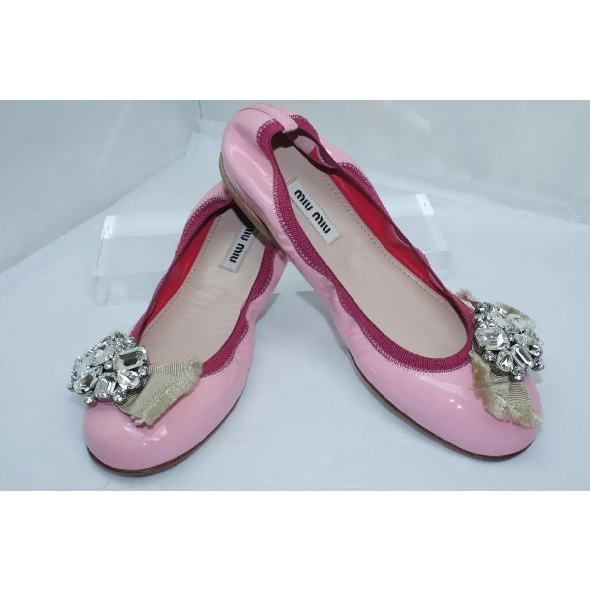 Miu Miu shoes - Ballet Flats - Ballet Flats - Pink, Main: Rosa (UPC: 8058257389838) 9