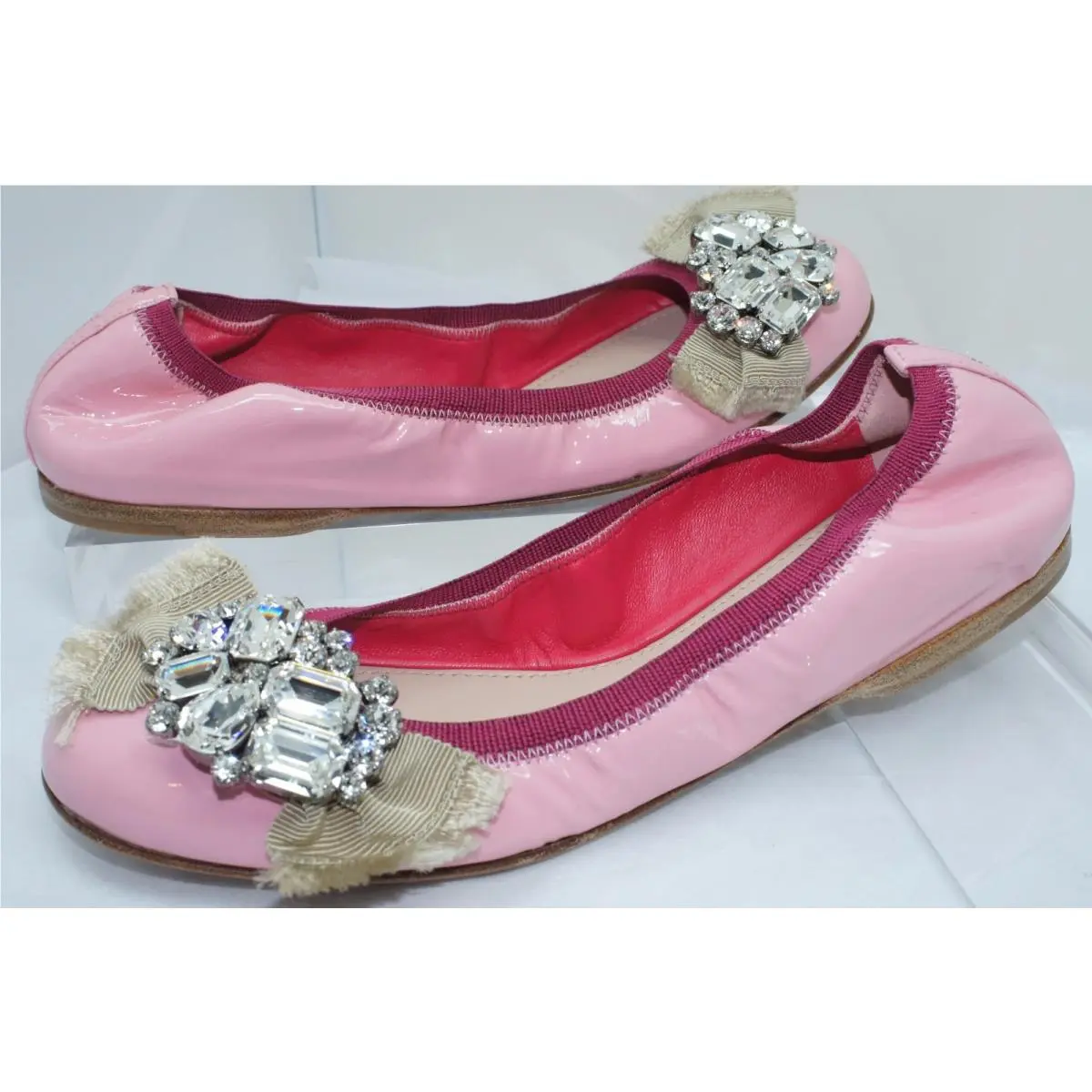 Miu Miu shoes - Ballet Flats - Ballet Flats - Pink, Main: Rosa (UPC: 8058257389838) 0