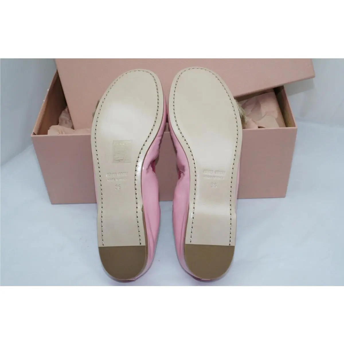 Miu Miu shoes - Ballet Flats - Ballet Flats - Pink, Main: Rosa (UPC: 8058257389838) 4
